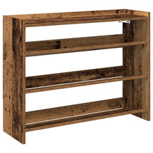 Schoenenrek 80x25x61,5 cm bewerkt hout oud houtkleurig