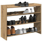 Schoenenrek 80x25x62 cm bewerkt hout eikenkleur