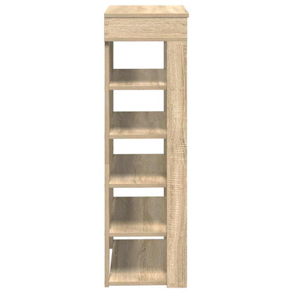 Schoenenrek 60x30x98 cm bewerkt hout sonoma eikenkleurig