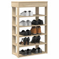Schoenenrek 60x30x98 cm bewerkt hout sonoma eikenkleurig