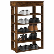 Schoenenrek 60x30x98 cm bewerkt hout gerookt eiken