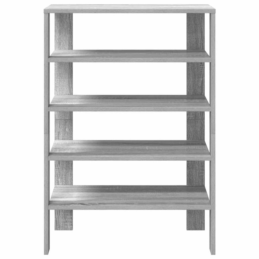 Schoenenrek 60x30x98 cm bewerkt hout grijs sonoma