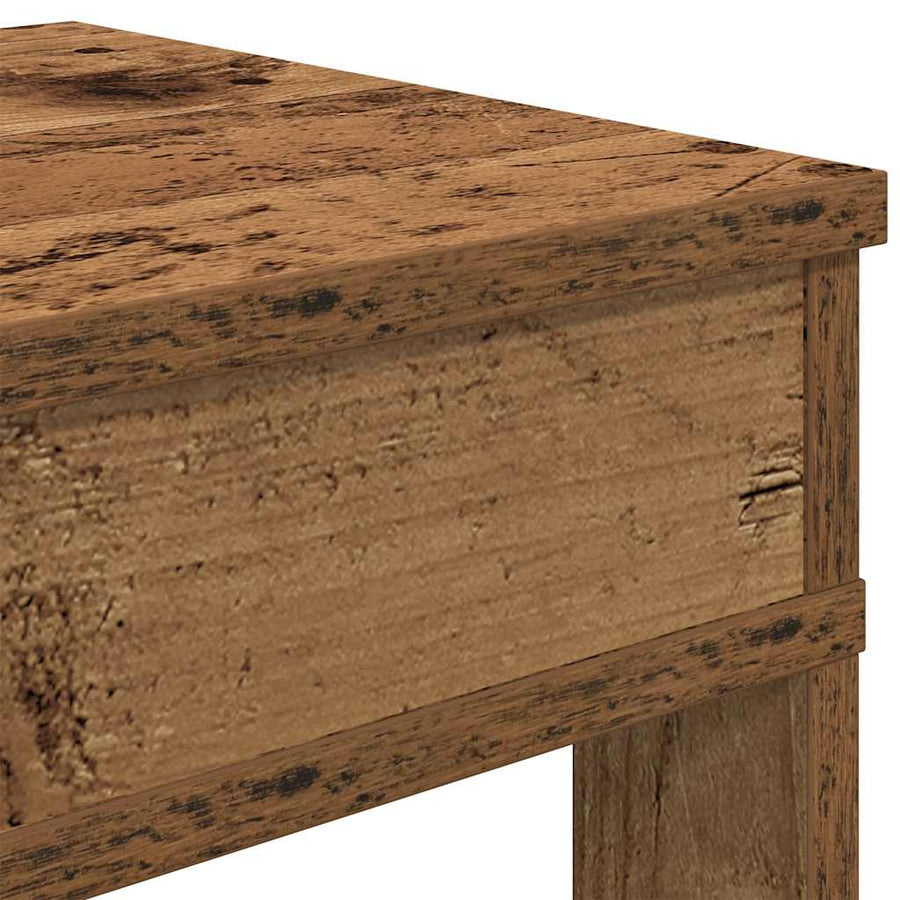 Schoenenrek 60x30x98 cm bewerkt hout oud houtkleurig