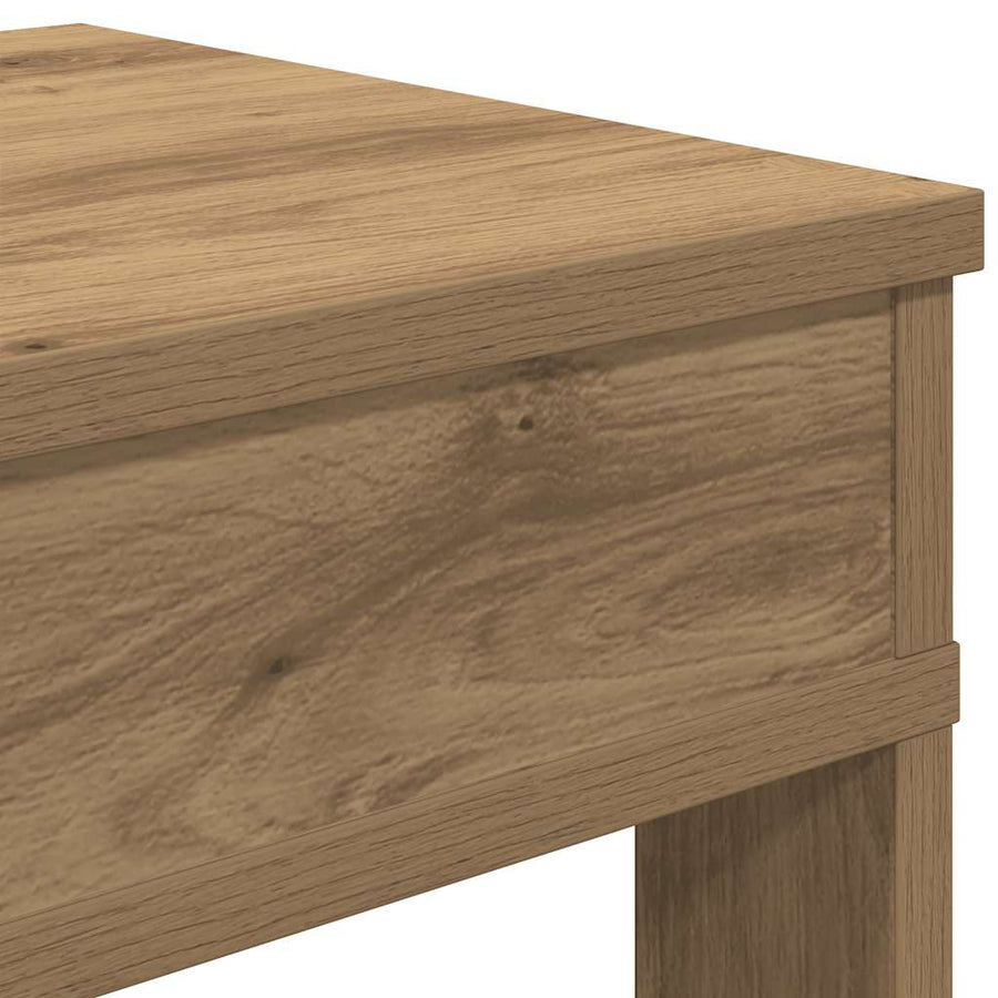 Schoenenrek 60x30x98 cm bewerkt hout artisanaal eikenkleur