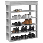 Shoe rack 80x30x98 cm engineered wood gray sonoma