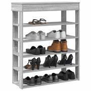 Schoenenrek 80x30x98 cm bewerkt hout grijs sonoma