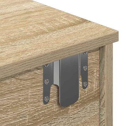 Wandschap met lades 60x25x15 cm bewerkt hout sonoma eikenkleur