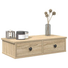Wandschap met lades 60x28x15 cm bewerkt hout sonoma eiken