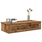 Wandschap met lades 80x31x17 cm bewerkt hout