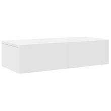 Wandschap met lades 60x26,5x15 cm bewerkt hout wit