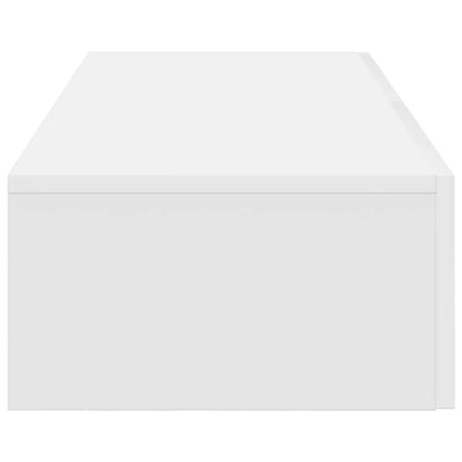 Wandschap met lades 60x26,5x15 cm bewerkt hout wit