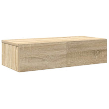 Wandschap met lades 60x26,5x15cm bewerkt hout sonoma eikenkleur
