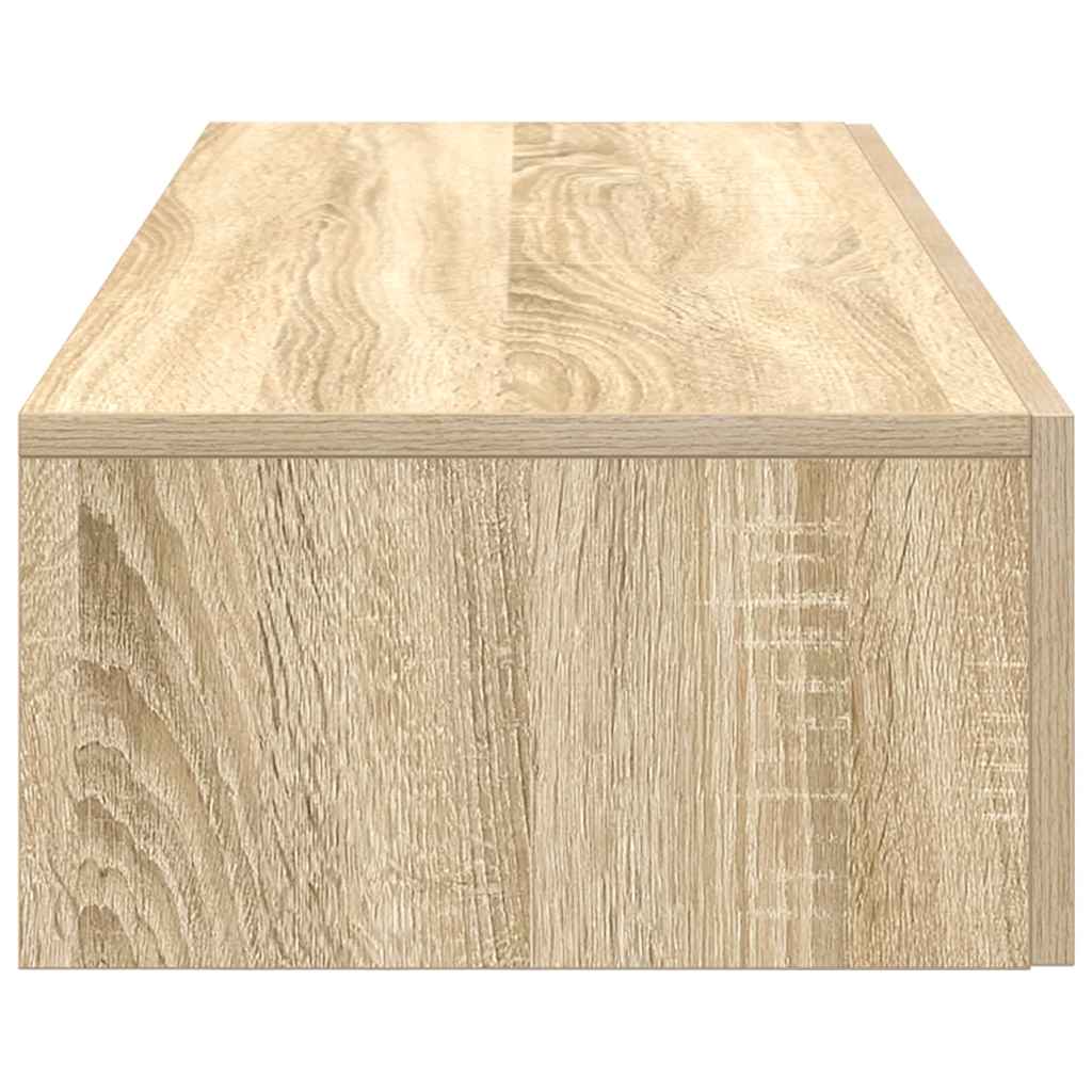 Wandschap met lades 60x26,5x15cm bewerkt hout sonoma eikenkleur