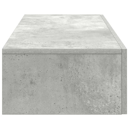 Wandschap met lades 60x26,5x15 cm bewerkt hout betongrijs