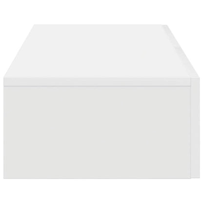 Wandschap Met Lades Bewerkt Hout 80 x 33 x 17 cm Wit