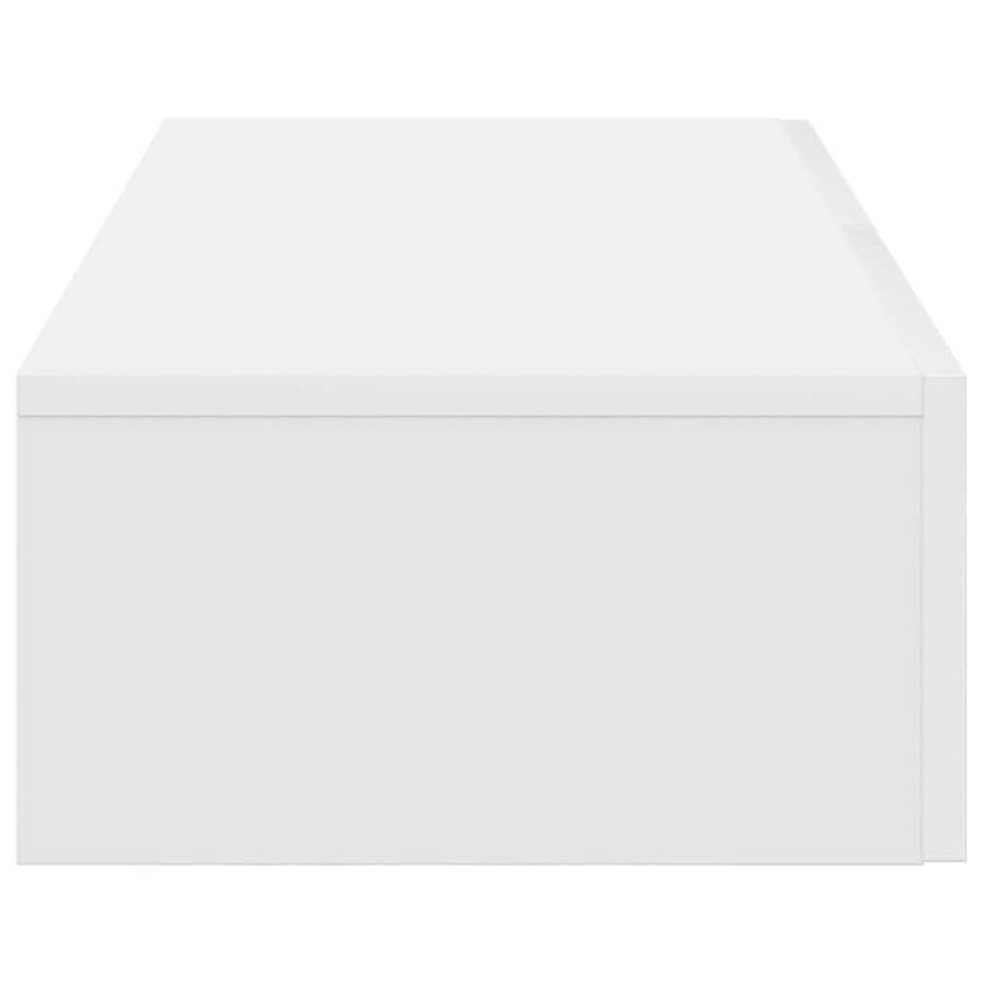 Wandschap Met Lades Bewerkt Hout 80 x 33 x 17 cm Wit