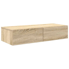 Wandschap Met Lades Bewerkt Hout Kleur 80 x 33 x 17 cm Sonoma eiken