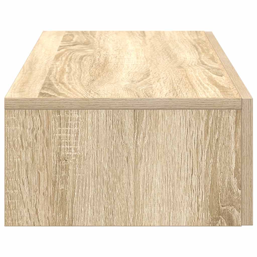 Wandschap Met Lades Bewerkt Hout Kleur 80 x 33 x 17 cm Sonoma eiken