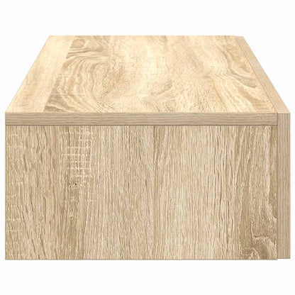 Wandschap Met Lades Bewerkt Hout Kleur 80 x 33 x 17 cm Sonoma eiken