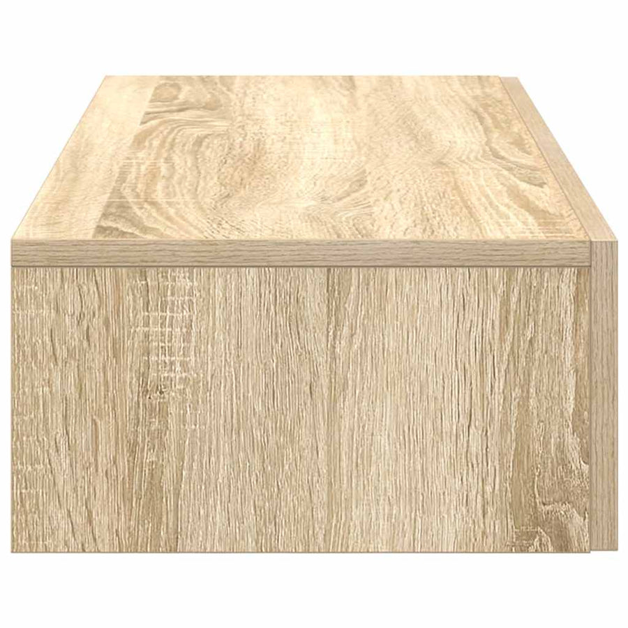 Wandschap Met Lades Bewerkt Hout Kleur 80 x 33 x 17 cm Sonoma eiken
