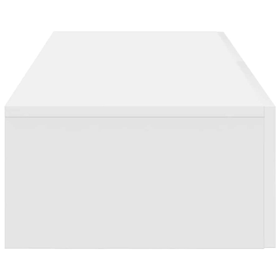 Wandschap Met Lades Bewerkt Hout 100 x 36 x 19 cm Wit