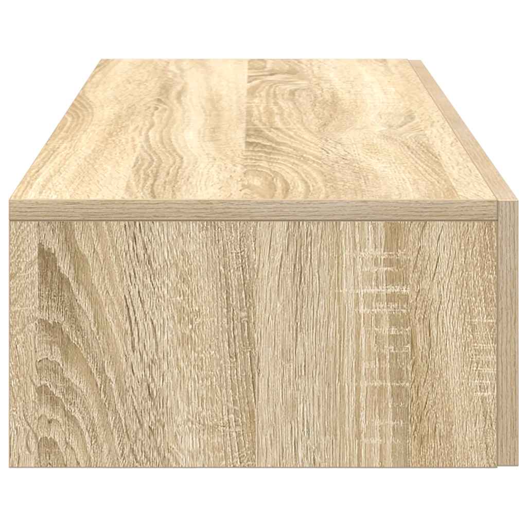 Wandschap Met Lades Bewerkt Hout Kleur 100 x 36 x 19 cm Sonoma eiken
