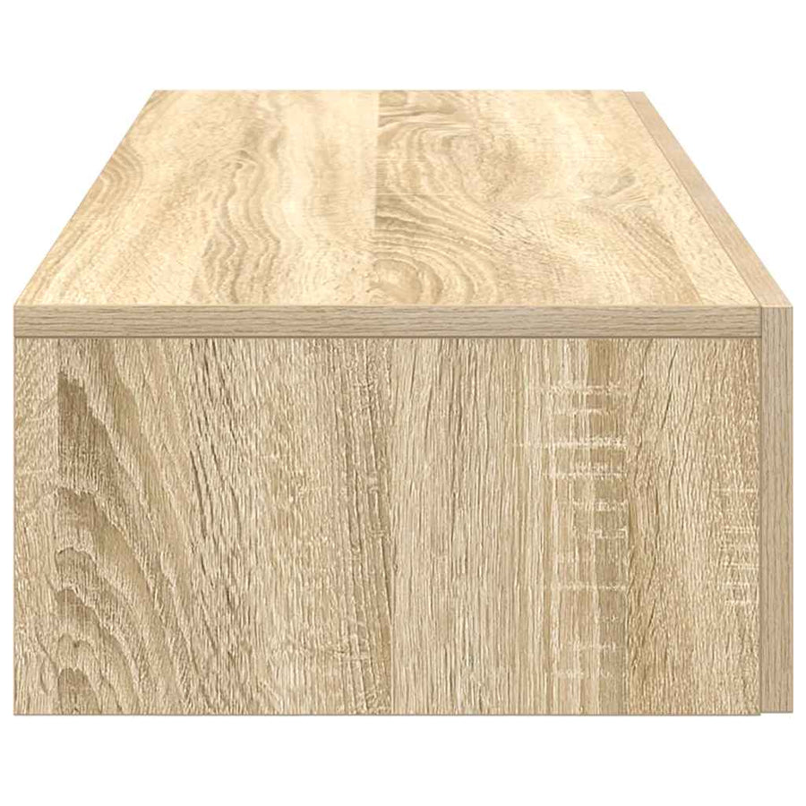 Wandschap Met Lades Bewerkt Hout Kleur 100 x 36 x 19 cm Sonoma eiken
