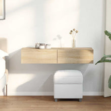 Wandschap Met Lades Bewerkt Hout Kleur 100 x 36 x 19 cm Sonoma eiken
