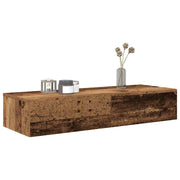 Wandschap met lades 100x36x19 cm bewerkt hout