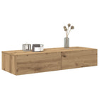 Wandschap met lades 100x36x19 cm bewerkt hout