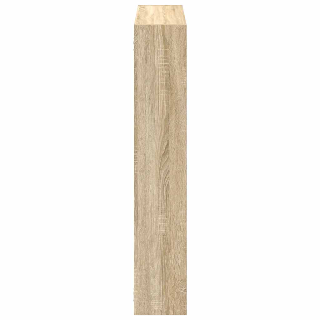 Wandschap kubus 12 vakken bewerkt hout sonoma eikenkleurig