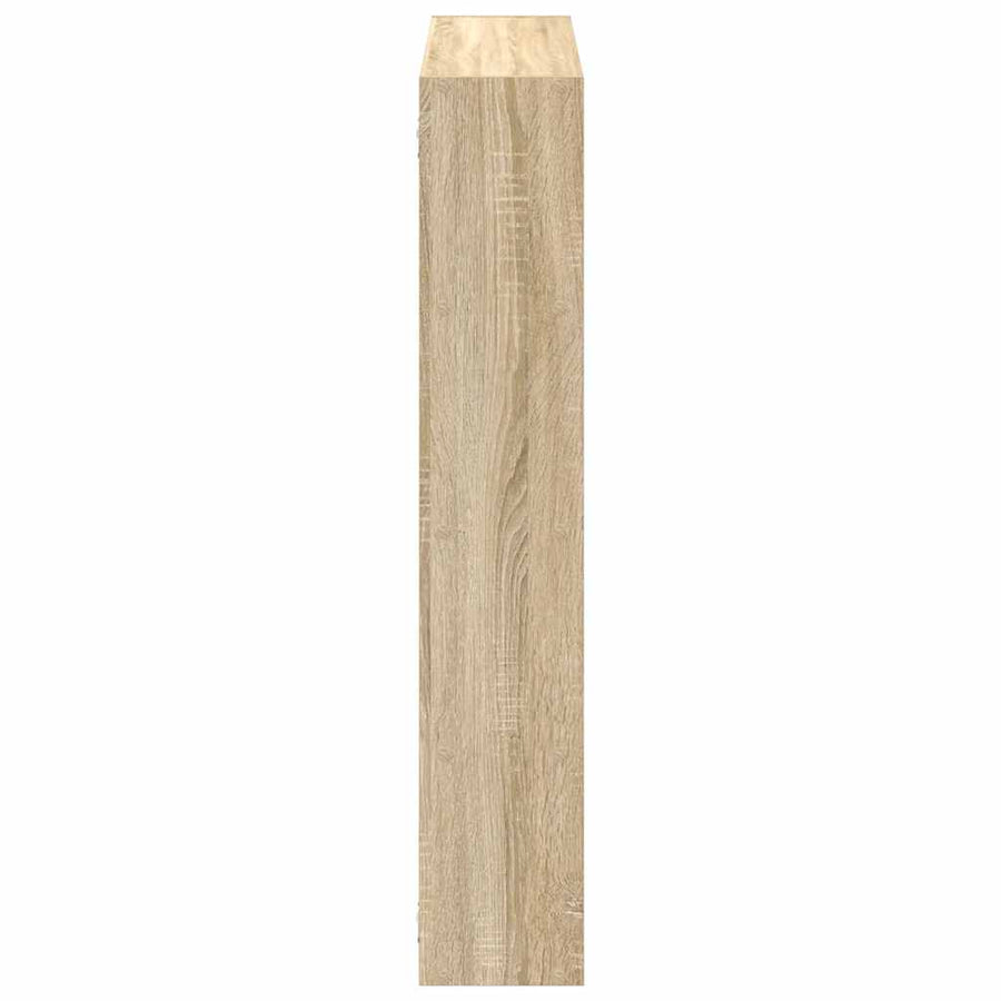 Wandschap kubus 12 vakken bewerkt hout sonoma eikenkleurig