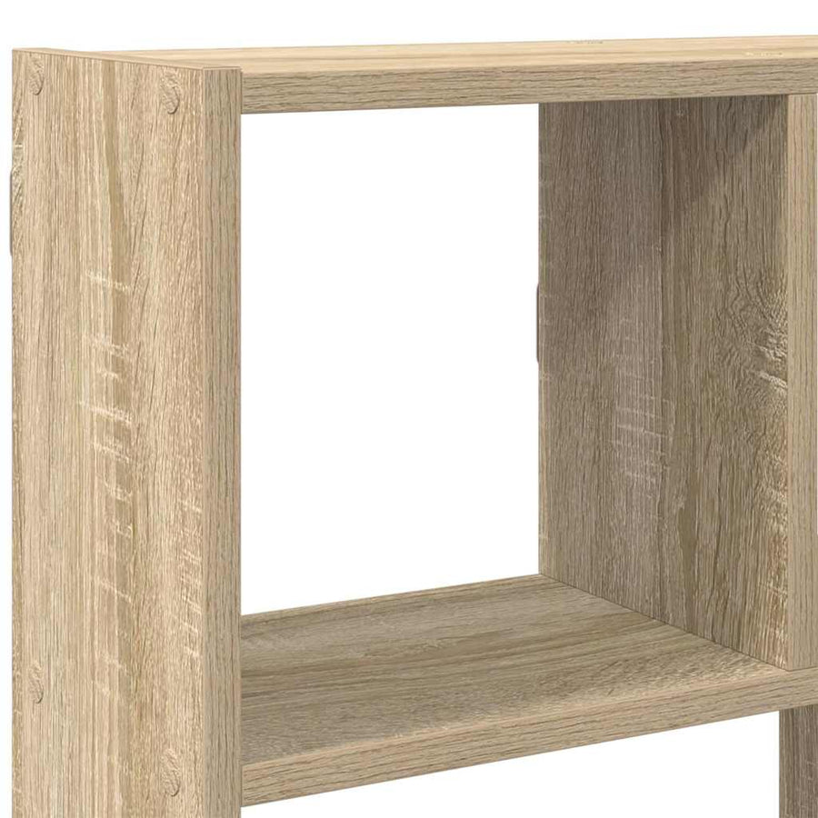 Wandschap kubus 12 vakken bewerkt hout sonoma eikenkleurig