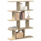 Wall shelf cube 12 compartments processed wood Sonoma oak finish