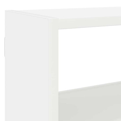 Wandschap Kubus 7 Vakken Bewerkt Hout Wit