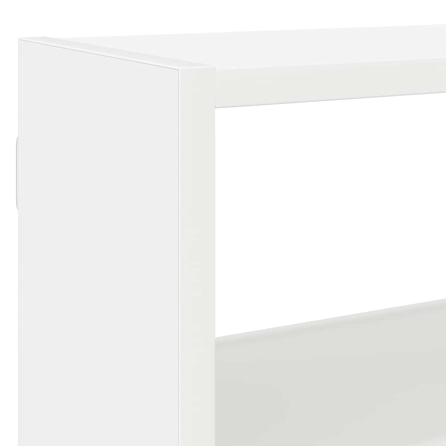 Wandschap Kubus 7 Vakken Bewerkt Hout Wit