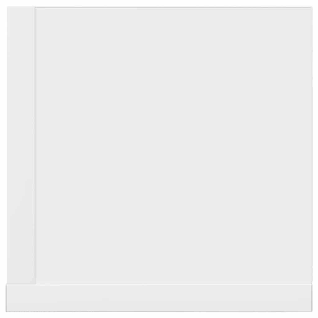 Wandschappen 2 st 75x16,5x16,5 cm bewerkt hout wit