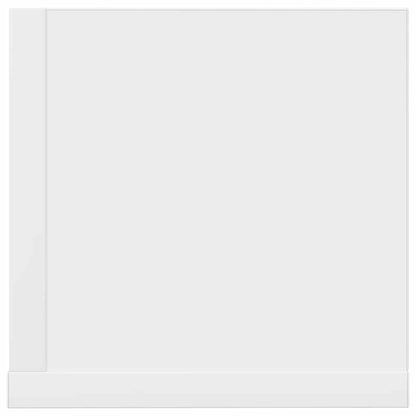 Wandschappen 2 st 75x16,5x16,5 cm bewerkt hout wit