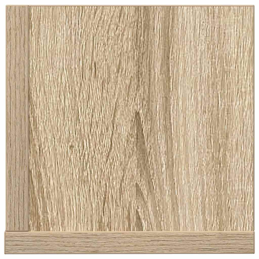 Wandschappen 2 st 75x16,5x16,5cm bewerkt hout sonoma eikenkleur