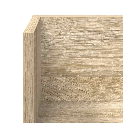 Wandschappen 2 st 75x16,5x16,5cm bewerkt hout sonoma eikenkleur