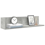 Wandschappen 2 st 75x16,5x16,5 cm bewerkt hout betongrijs