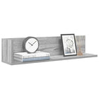 Wall shelves 2 pcs 75x16.5x16.5 cm engineered wood gray sonoma