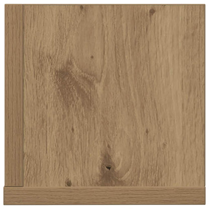 Wandschappen 2 st 75x16,5x16,5 bewerkt hout artisanaal eiken