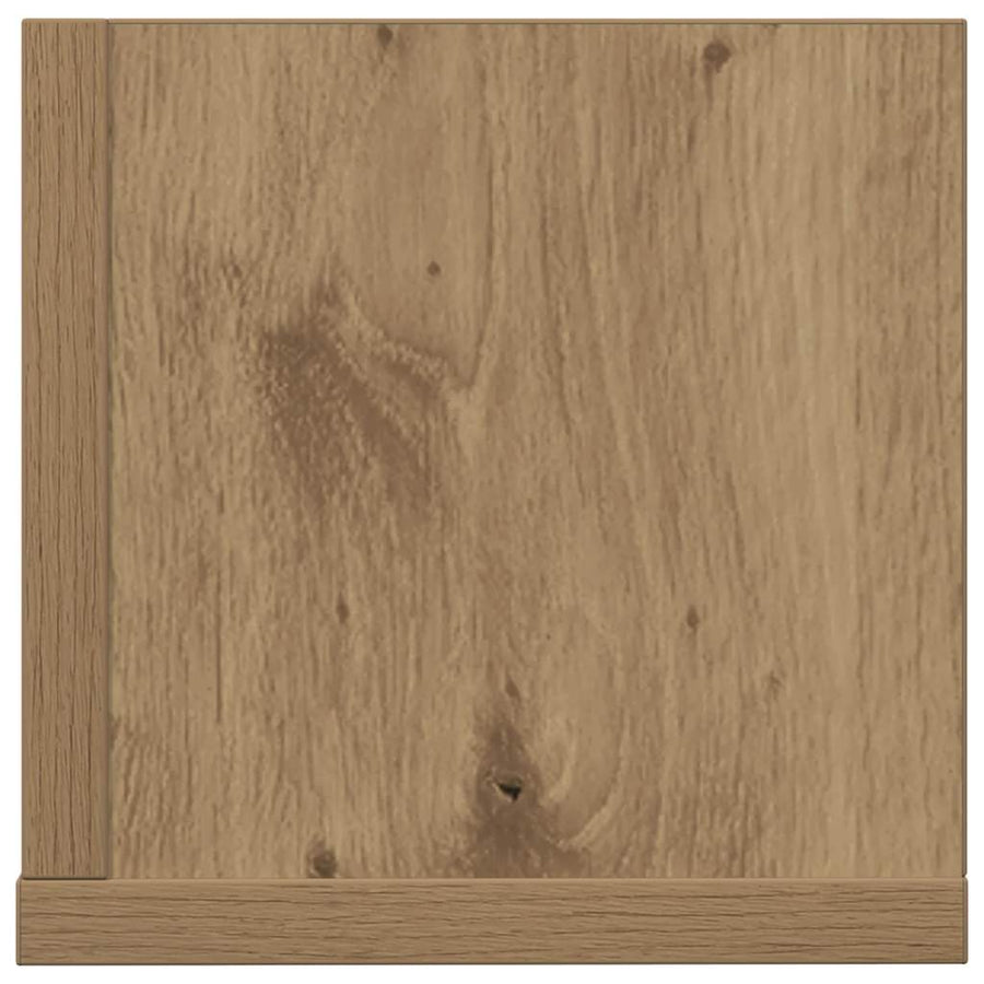 Wandschappen 2 st 75x16,5x16,5 bewerkt hout artisanaal eiken