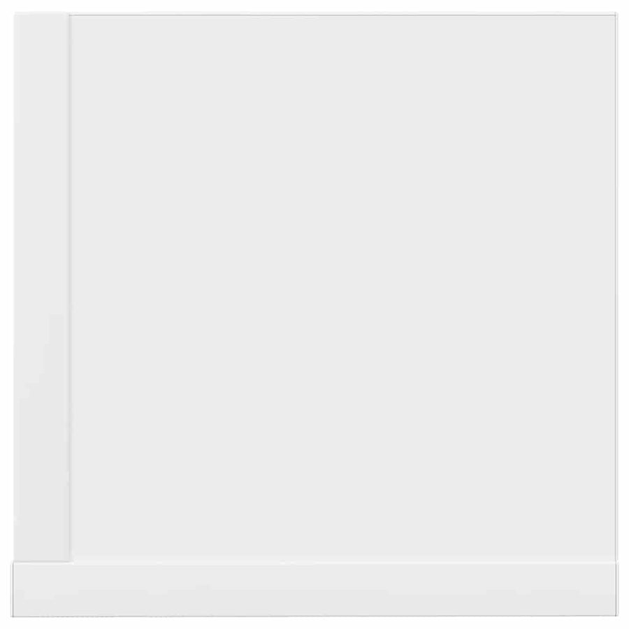 Wandschappen 2 st 100x16,5x16,5 cm bewerkt hout wit