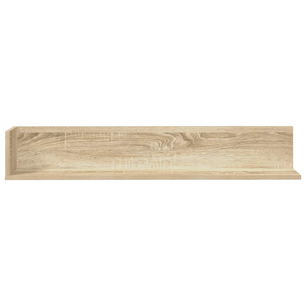 Wandschappen 2 st 100x16,5x16,5 cm bewerkt hout sonoma eiken
