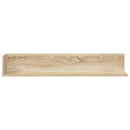 Wandschappen 2 st 100x16,5x16,5 cm bewerkt hout sonoma eiken