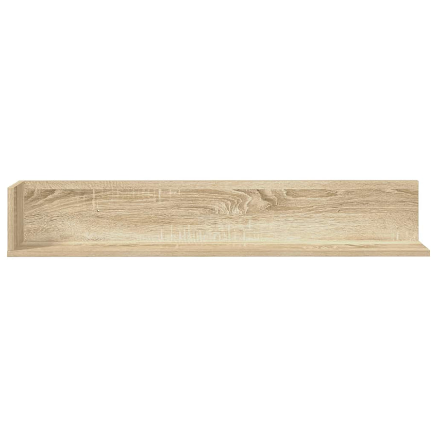 Wandschappen 2 st 100x16,5x16,5 cm bewerkt hout sonoma eiken