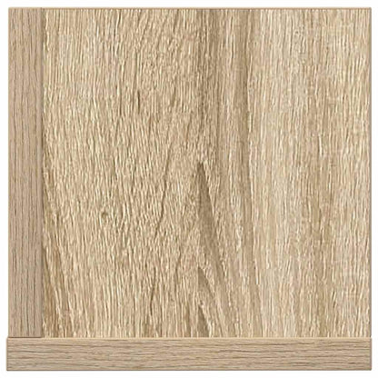 Wandschappen 2 st 100x16,5x16,5 cm bewerkt hout sonoma eiken