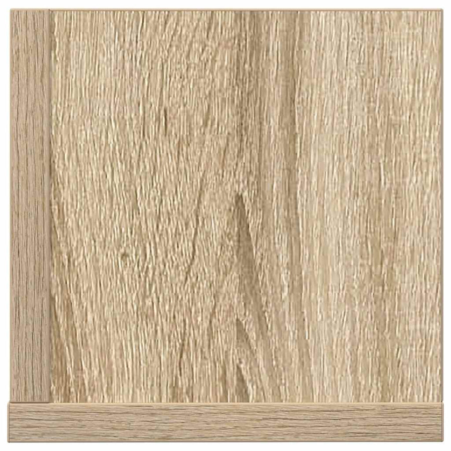 Wandschappen 2 st 100x16,5x16,5 cm bewerkt hout sonoma eiken